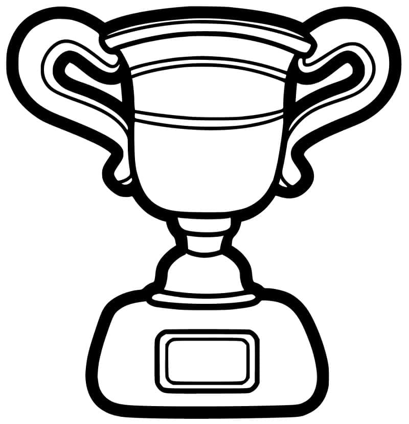 Nice Trophy coloring page - Download, Print or Color Online for Free