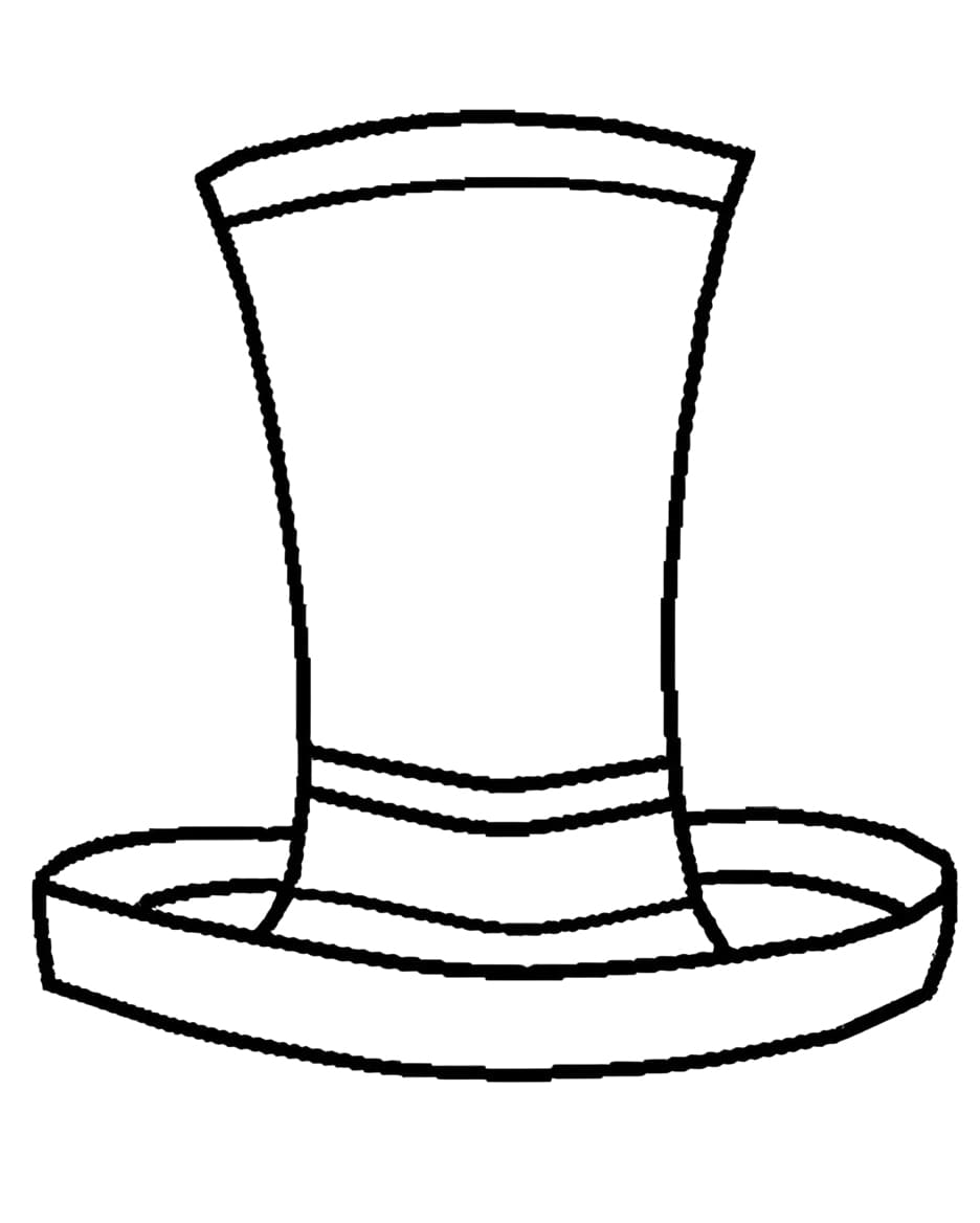 Top Hat coloring pages ColoringLib