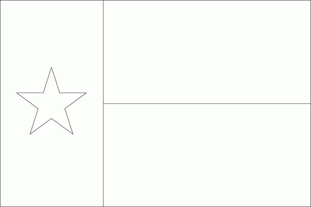 Texas State Flag coloring page - Download, Print or Color Online for Free