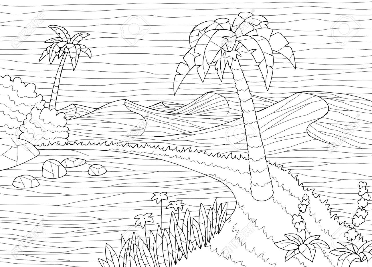 Oasis coloring pages ColoringLib