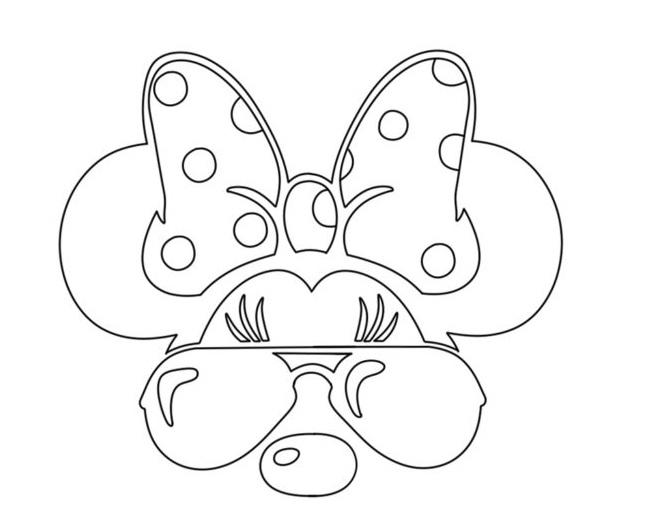 Mouse Printable Mask Template Mickey Pages Colouring Sampletemplatess