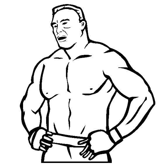 WWE Brock Lesnar coloring page Download, Print or Color Online for Free