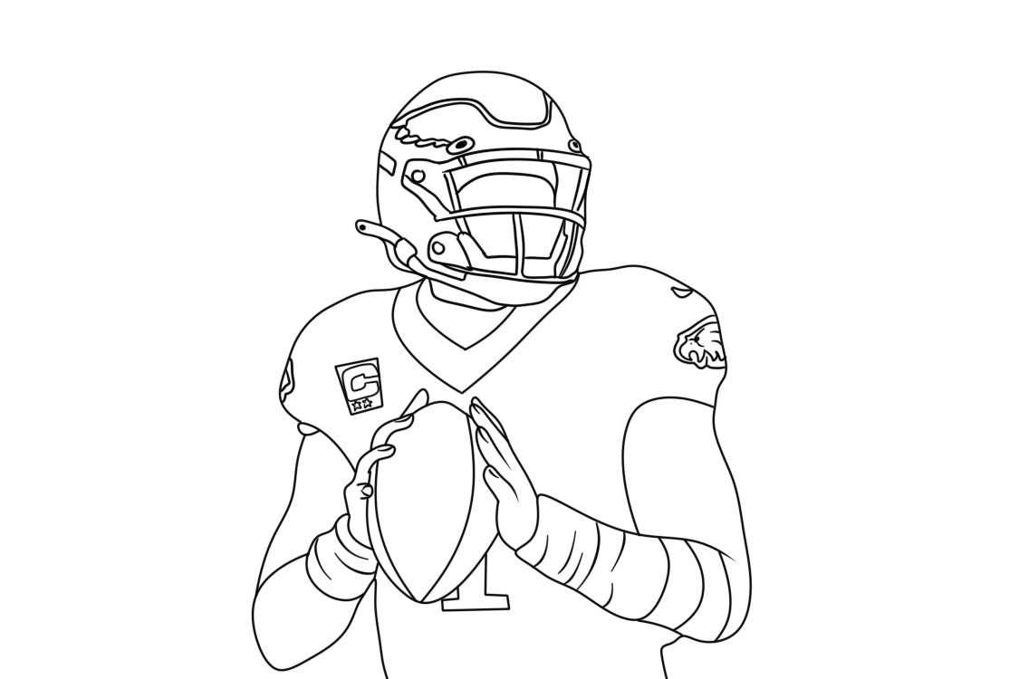Basic Player Philadelphia Eagles coloring page - Download, Print or