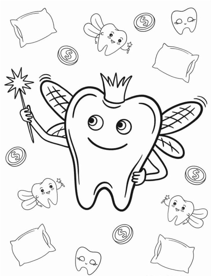 Tooth Fairy coloring page Download, Print or Color Online for Free