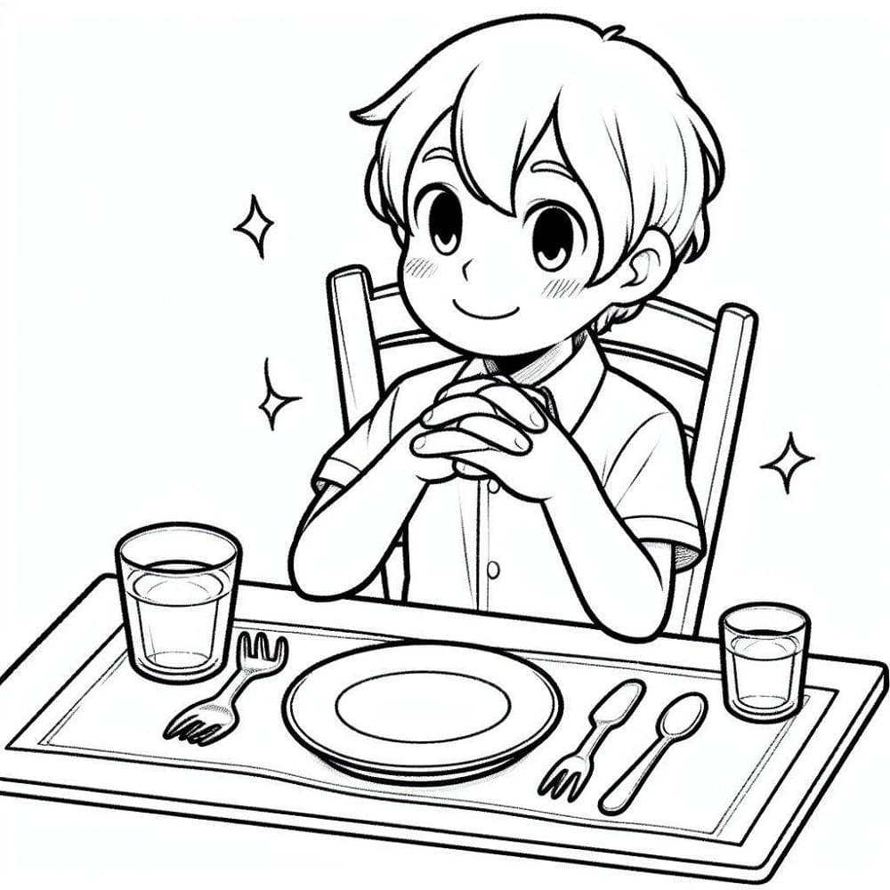 Table Manners coloring pages ColoringLib