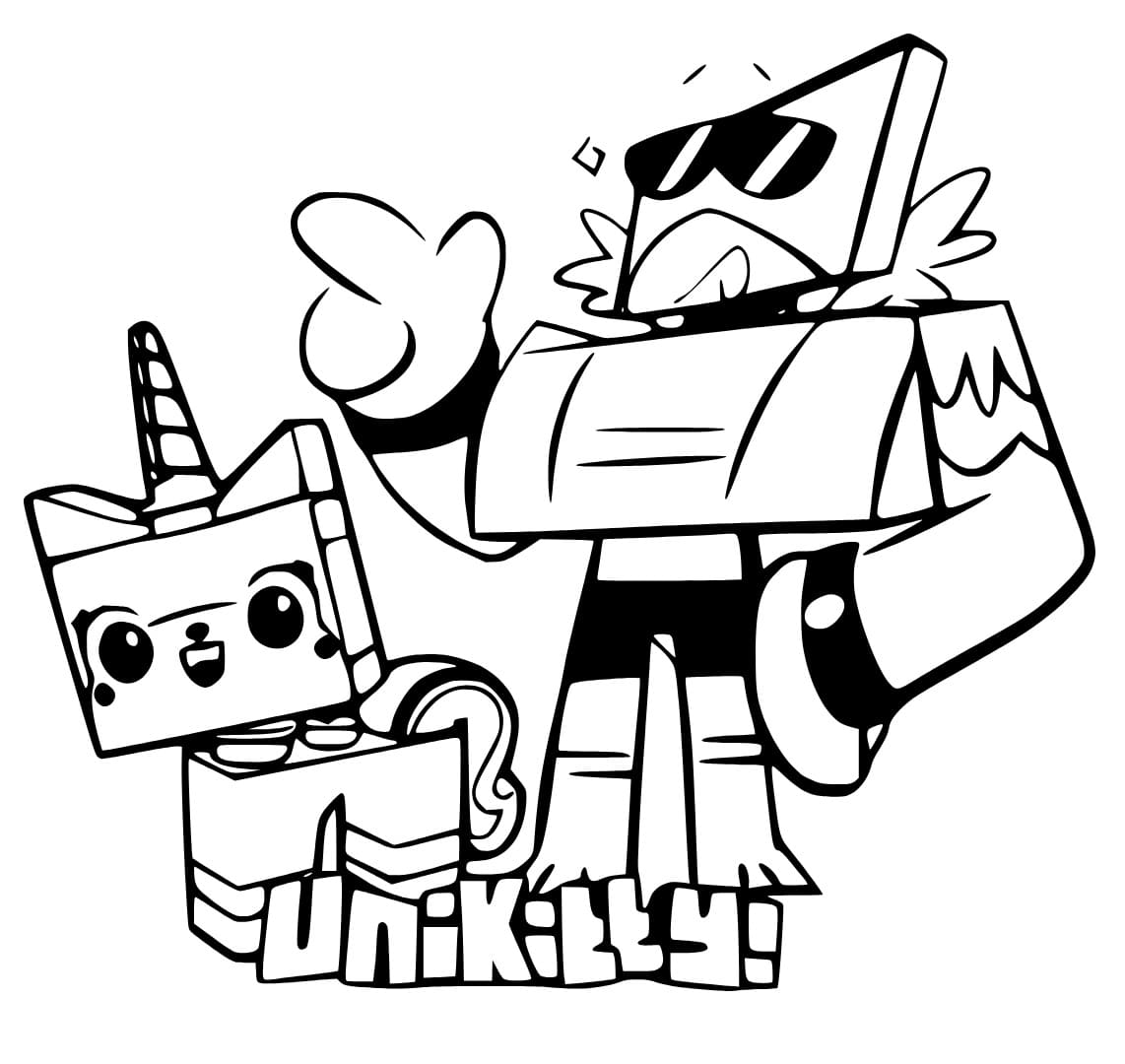 Unikitty coloring pages ColoringLib