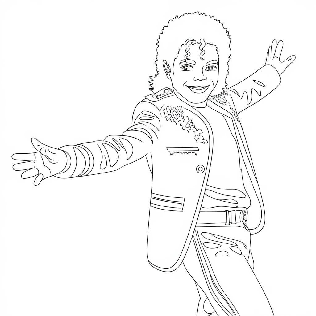 Cool Michael Jackson coloring page - Download, Print or Color Online