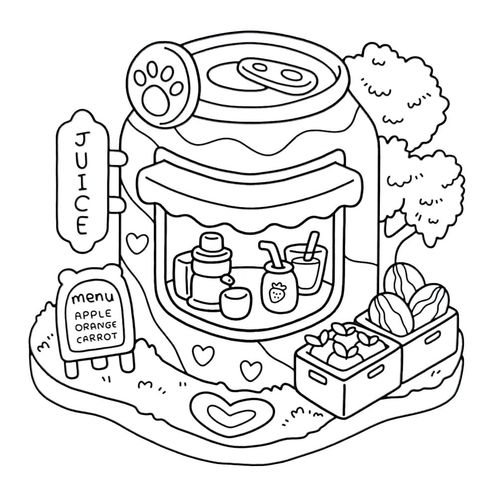 Coco Wyo Juice coloring page Download, Print or Color Online for Free