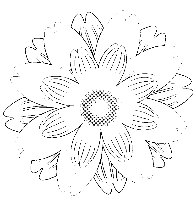 Flower Coloring Pages (28 Printable Sheets, Simple to Draw, Easy for