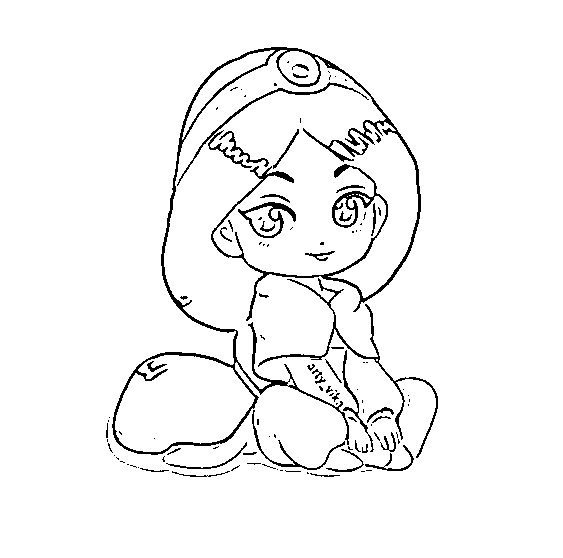 Princess Jasmine And Tiger Coloring Pages