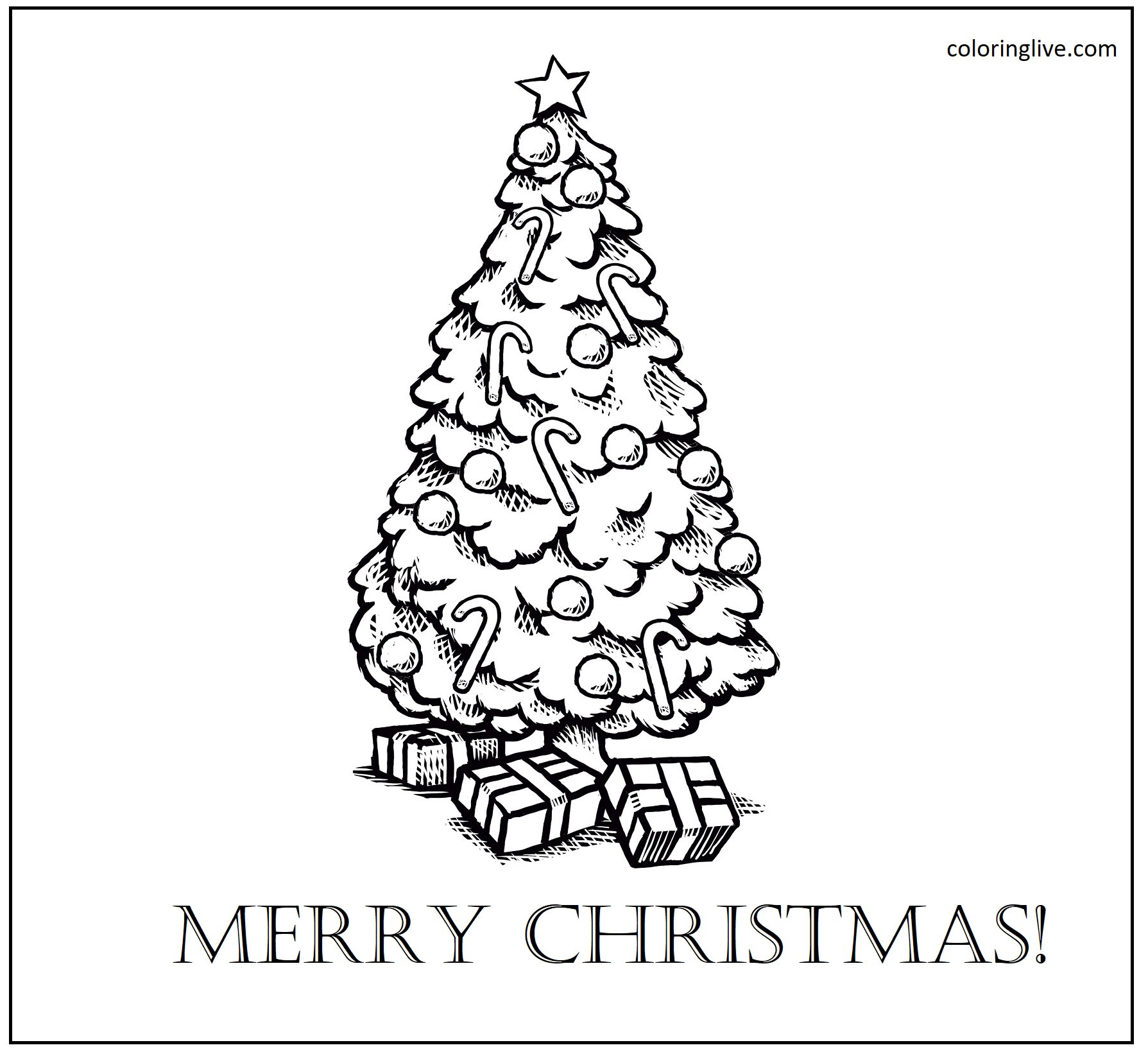 Christmas Coloring Pages (14 Printable Sheets, Simple to Draw, Easy for