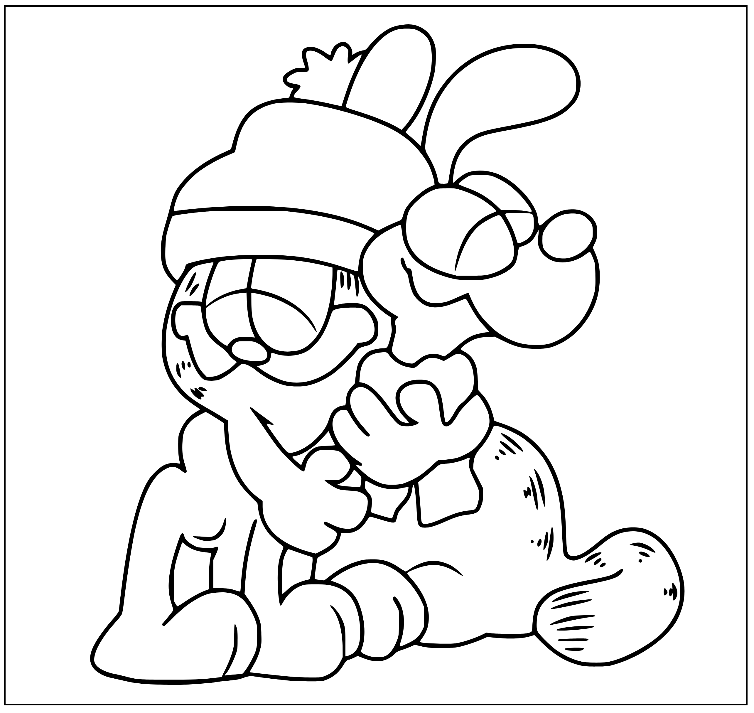 Garfield Odie Coloring Pages (20 Printable Sheets, Simple to Draw, Easy