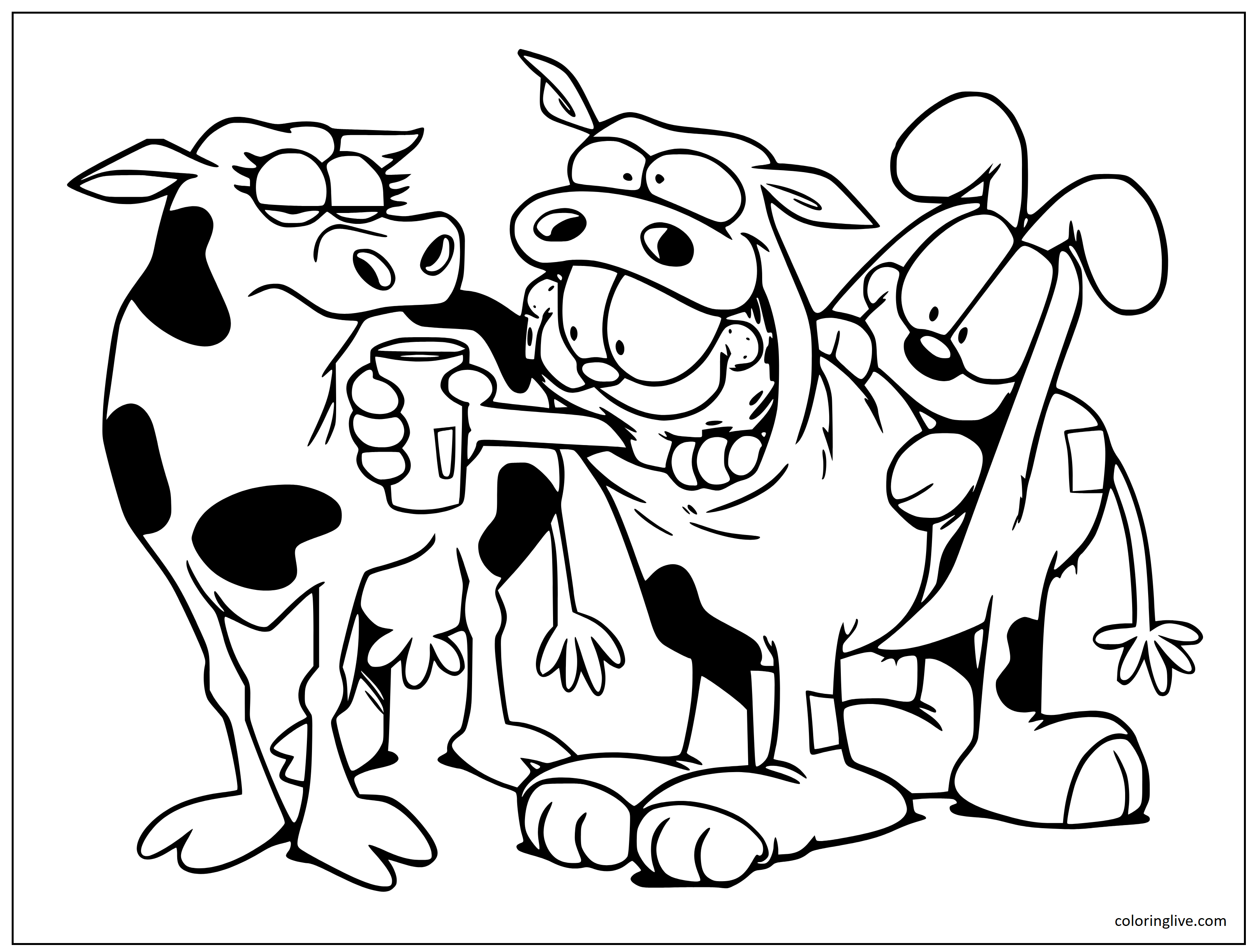Garfield Odie Coloring Pages (20 Printable Sheets, Simple to Draw, Easy