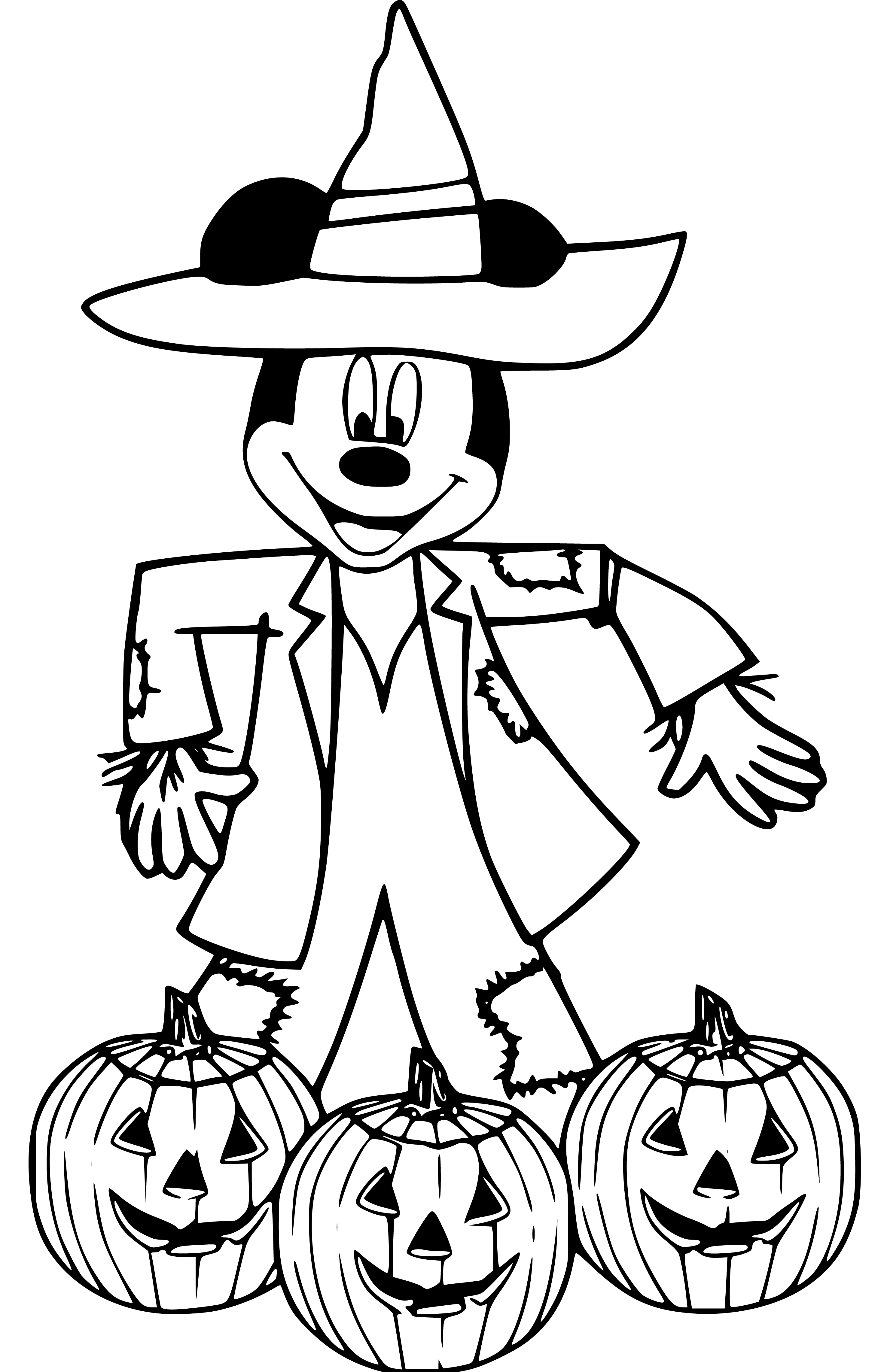 Mickey Mouse Coloring Pages (31 Printable Sheets, Simple to Draw, Easy
