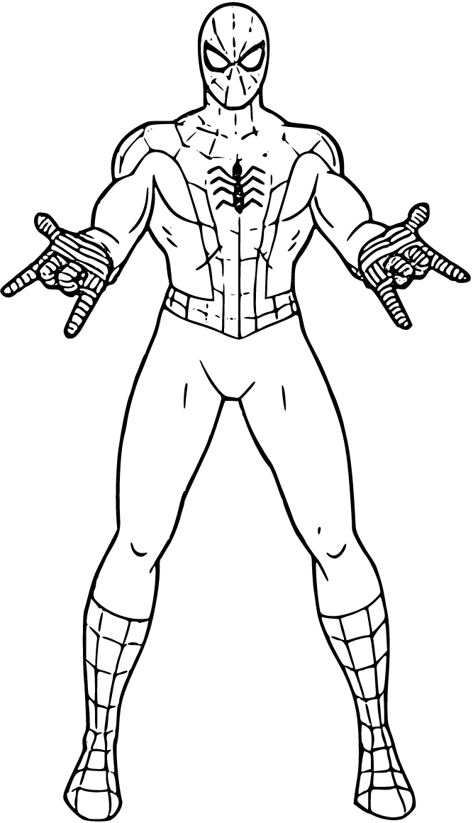 Spiderman Coloring Pages (18 Printable Sheets, Simple to Draw, Easy for