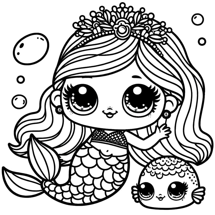 LoL Mermaid Coloring Pages Coloring Nation