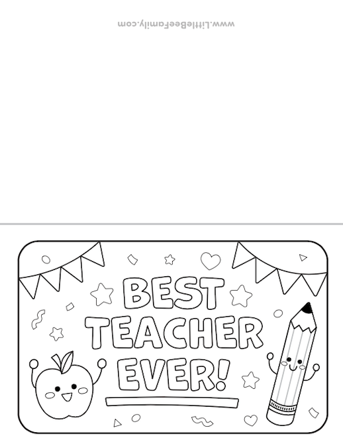 Best Teacher Ever Coloring Pages - Coloring Nation