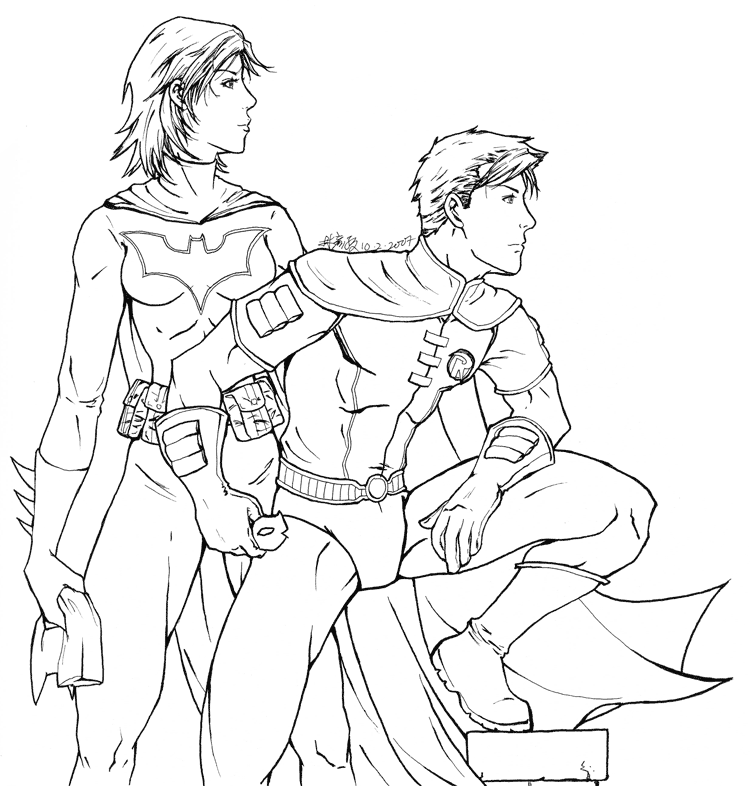 BatGirl Coloring Pages Coloring Nation
