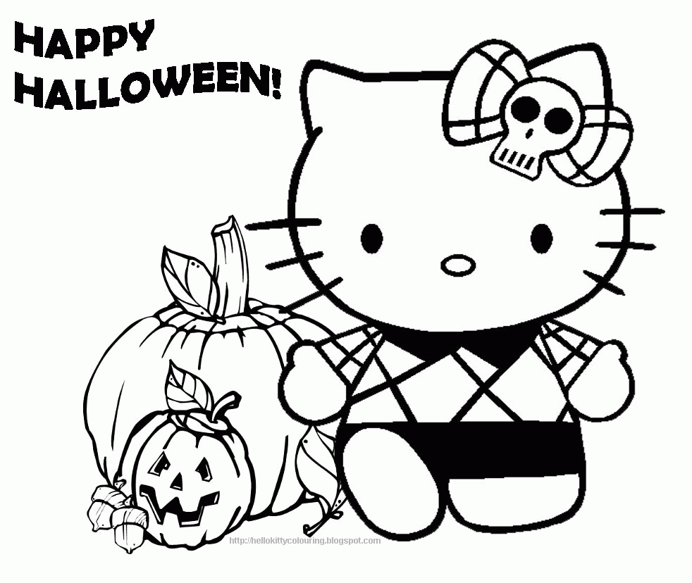 Halloween Coloring Page For Preschoolers Large Image Coloring Nation