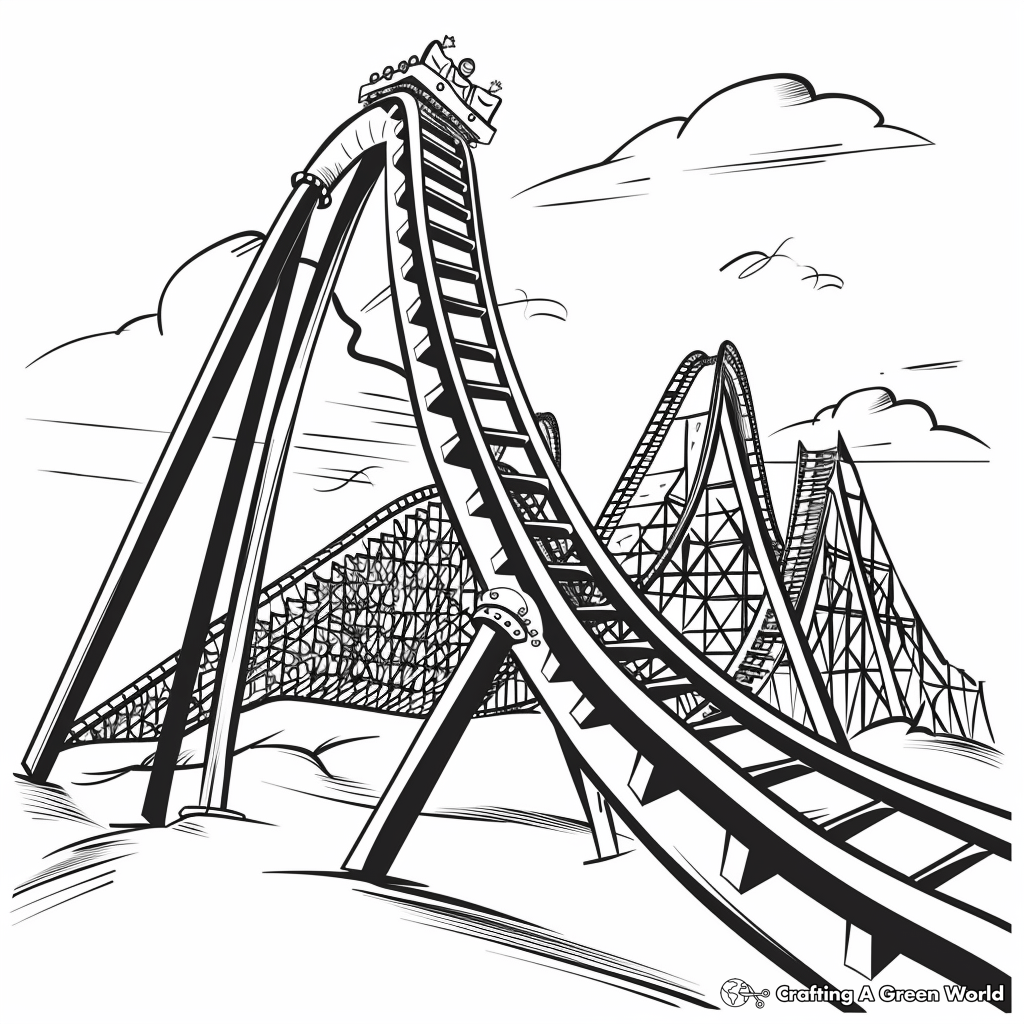 Theme Park Coloring Pages - Coloring Nation