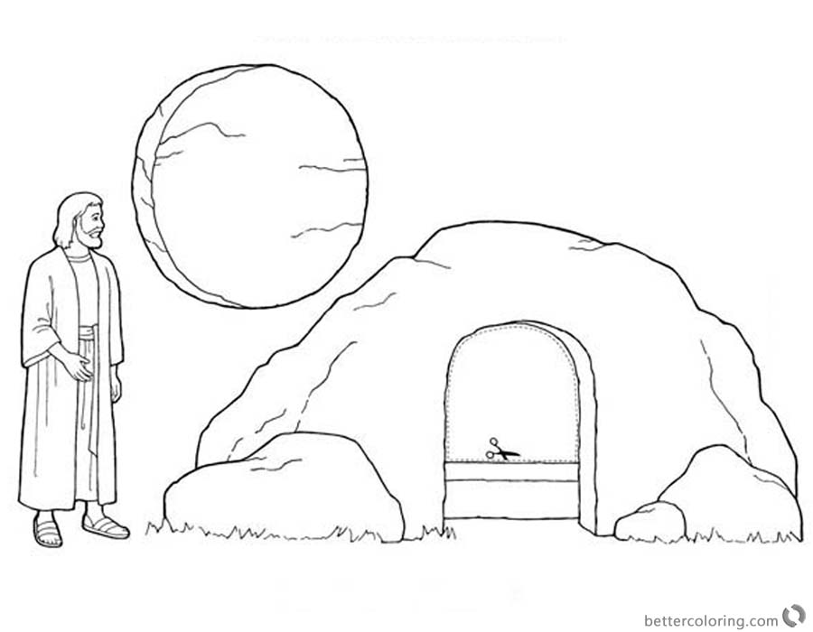 Jesus Is Alive Coloring Sheet Printable Coloring Page Coloring Nation