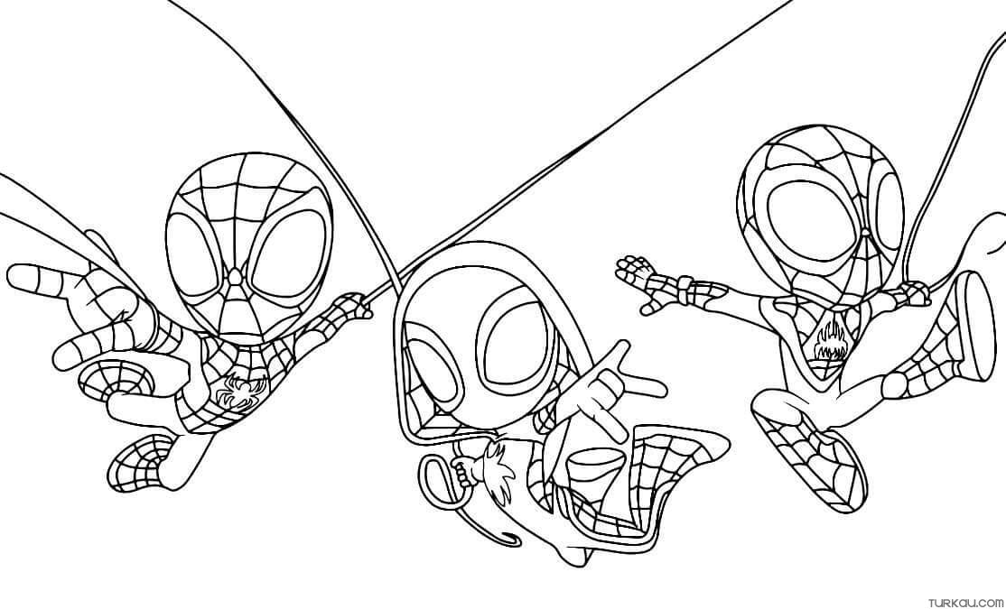 Spidey And His Amazing Friends Coloring Pages Coloring Nation