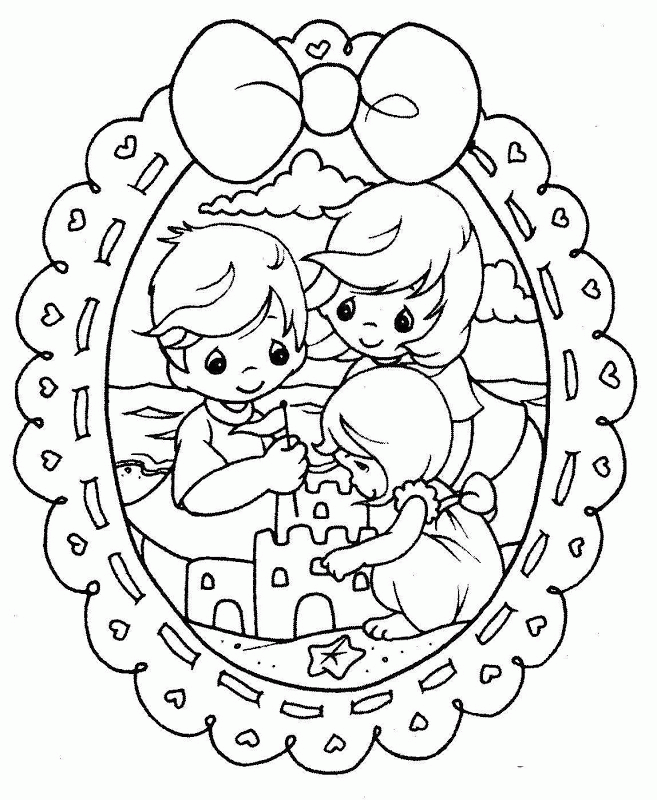 Precious Moments Nativity Coloring Pages Coloring Nation
