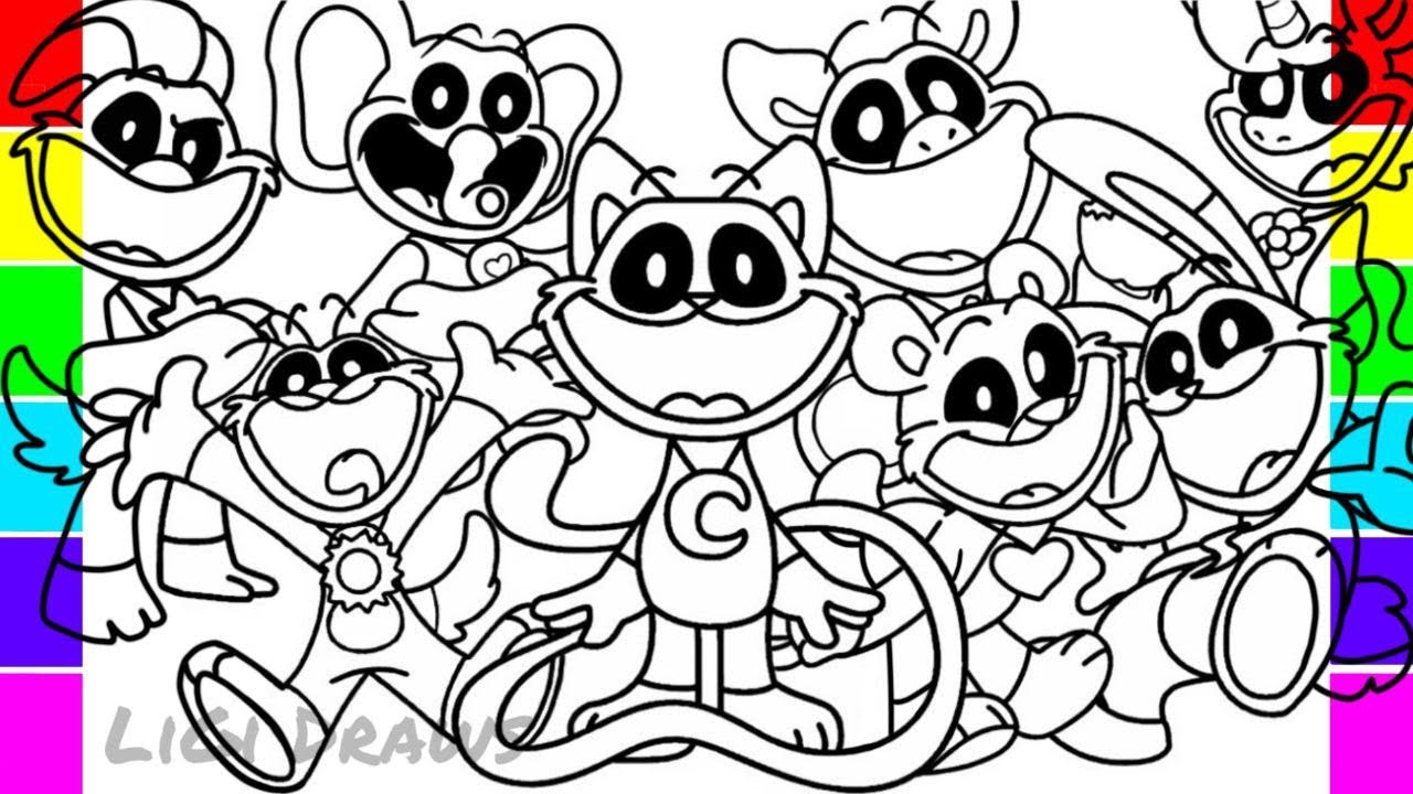 Poppy Playtime Chapter 3 Coloring Pages Coloring Nation