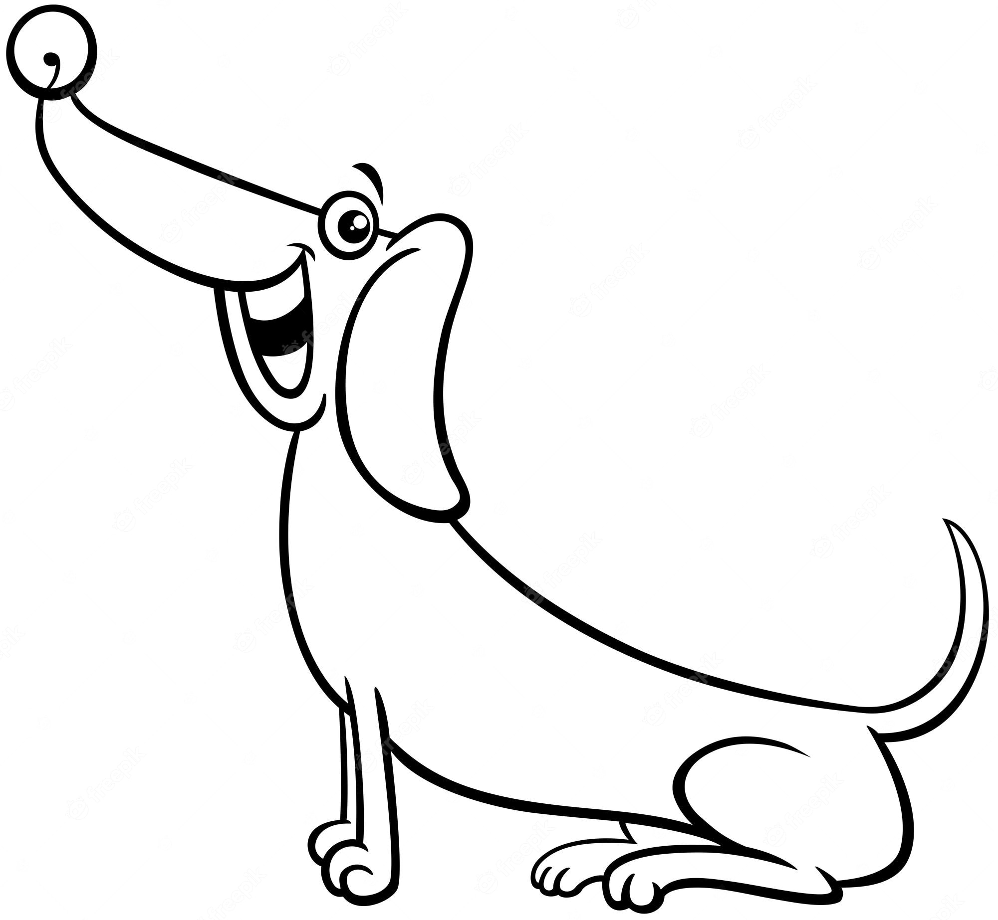 Wiener Dog Coloring Pages Coloring Nation