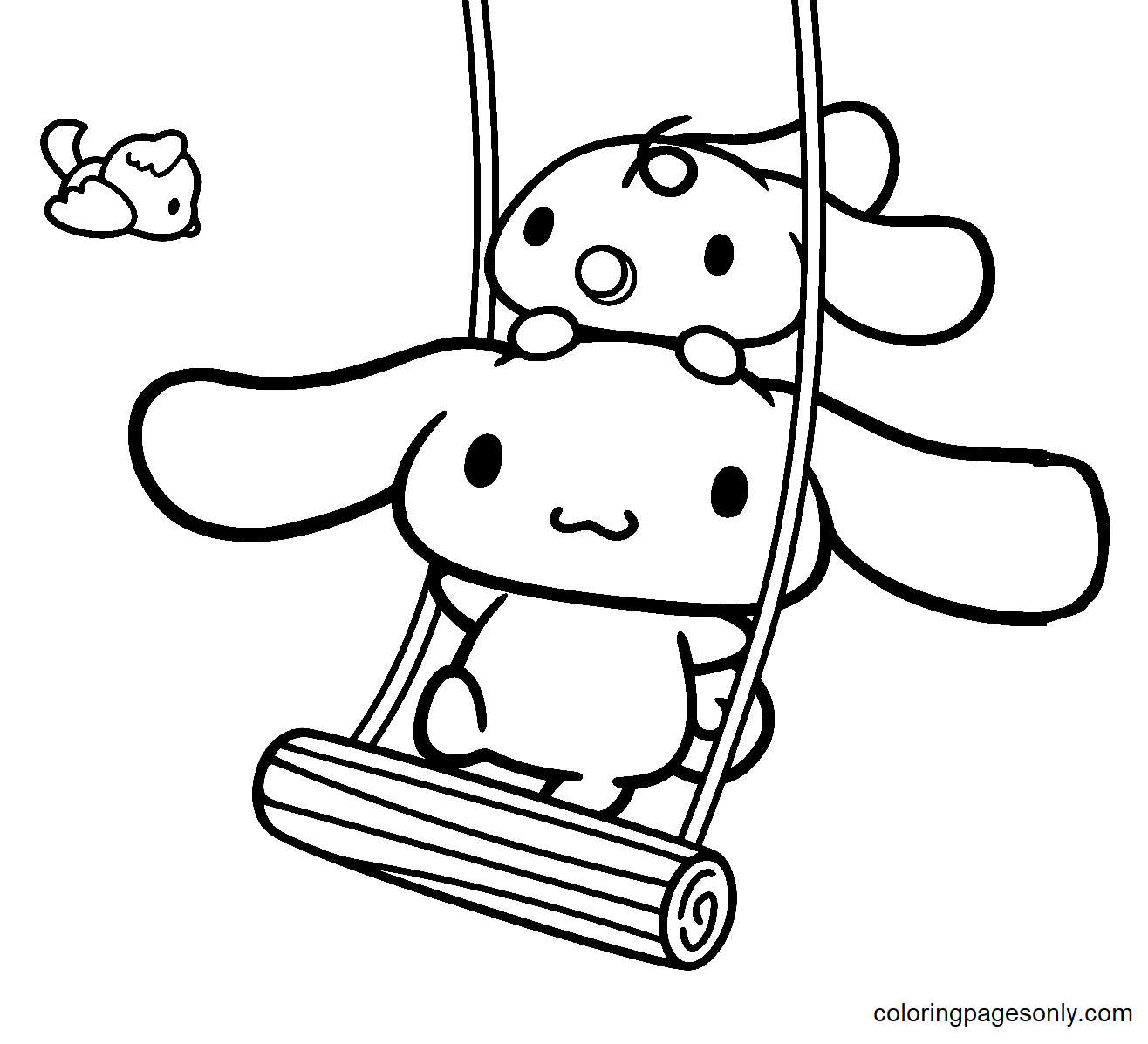 Cinnamoroll And Milk Coloring Page Coloring Page Page For Kids And