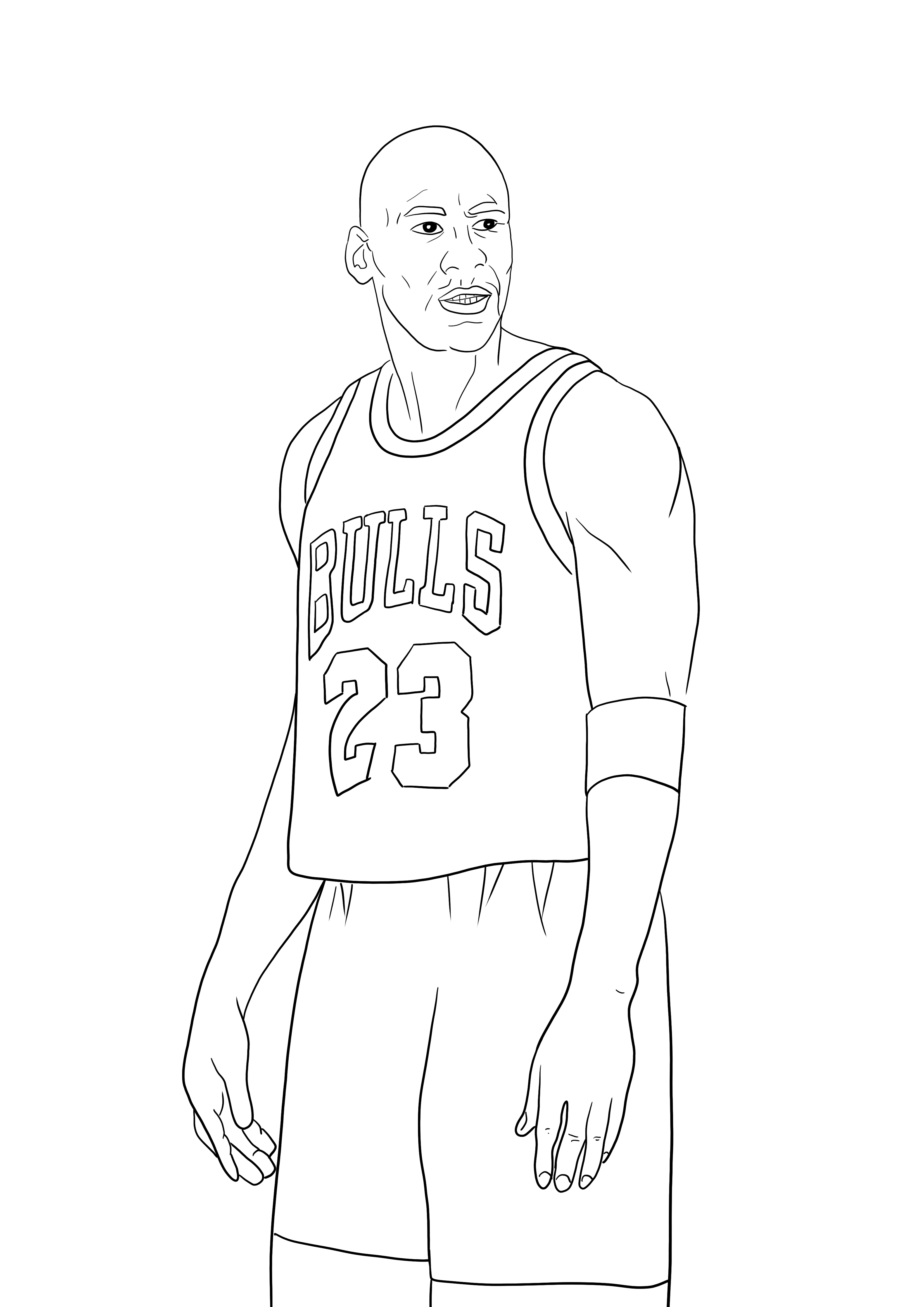 Michael Jordan Coloring Pages - Coloring Nation