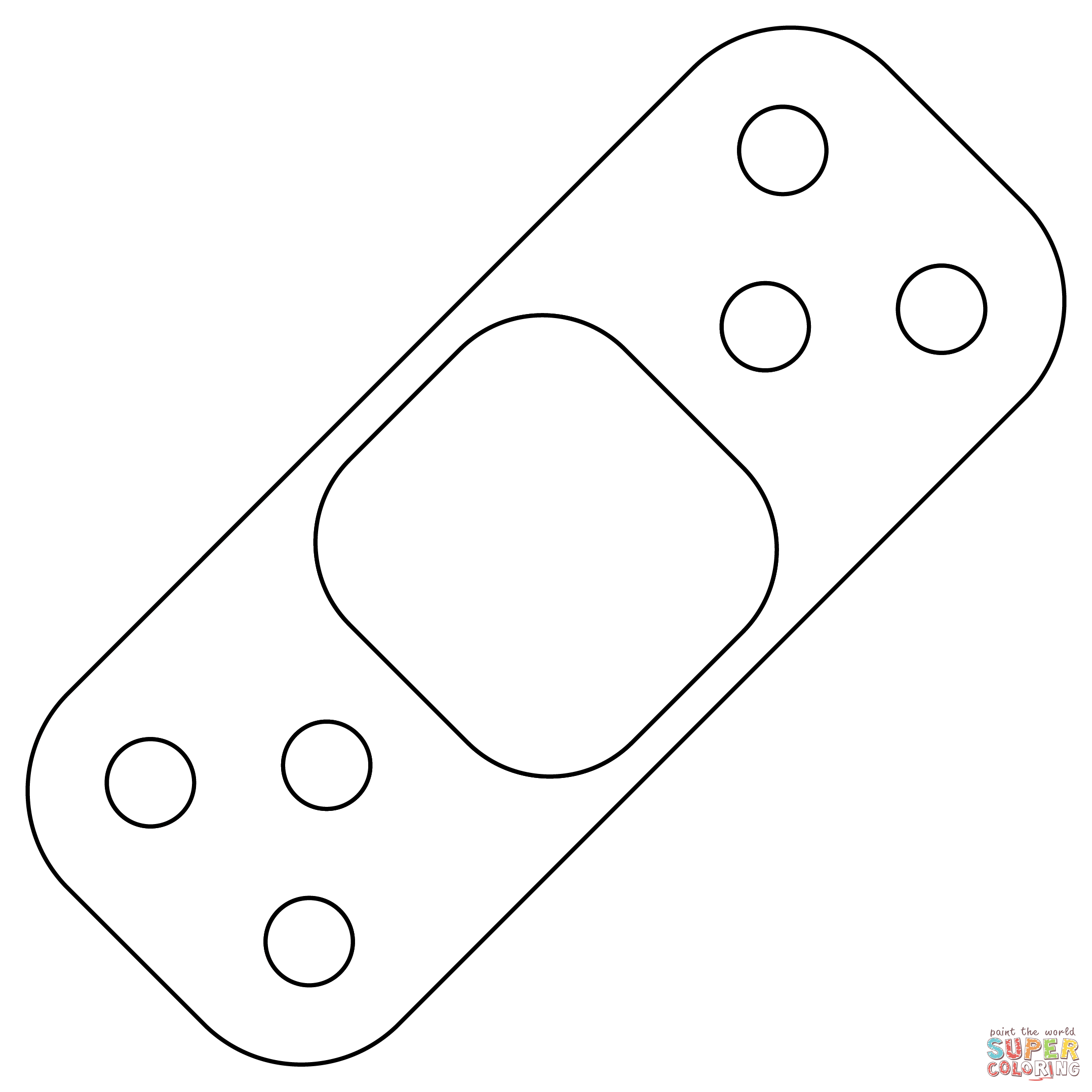 Bandaid Coloring Pages Coloring Nation