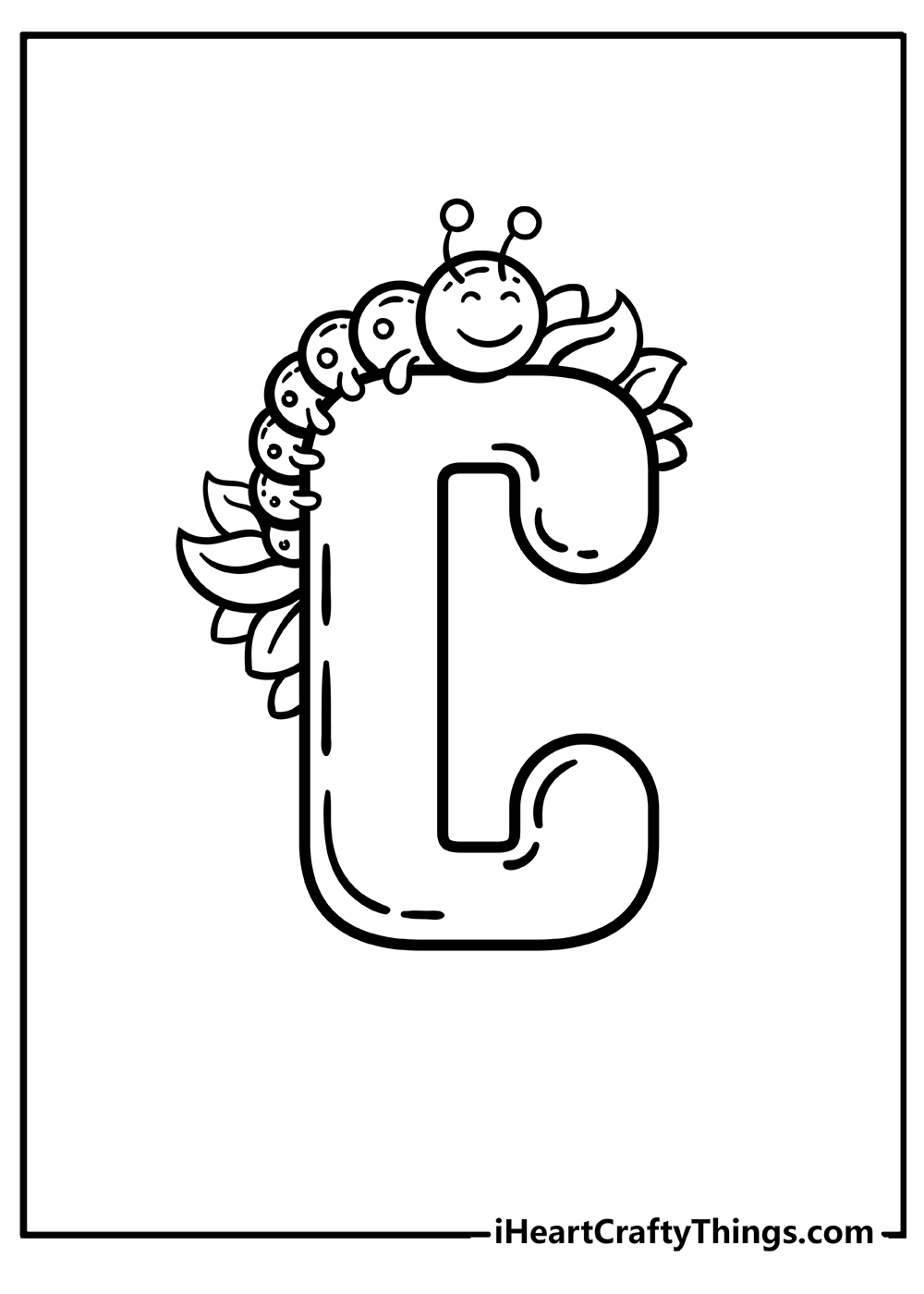 C Is For Coloring Pages Coloring Nation
