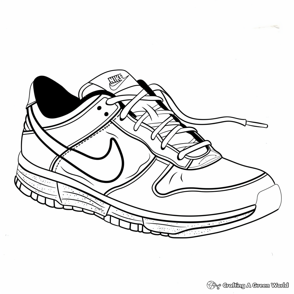 Nike Dunk Coloring Pages - Coloring Nation