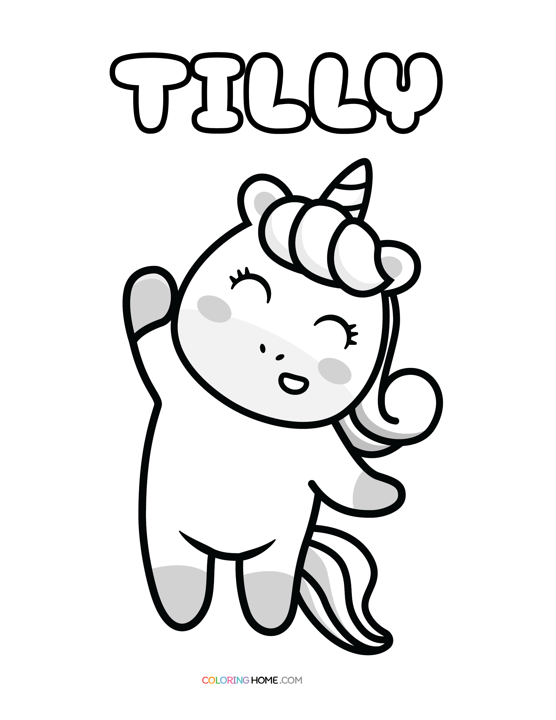 Tilly Name Coloring Pages Coloring Nation