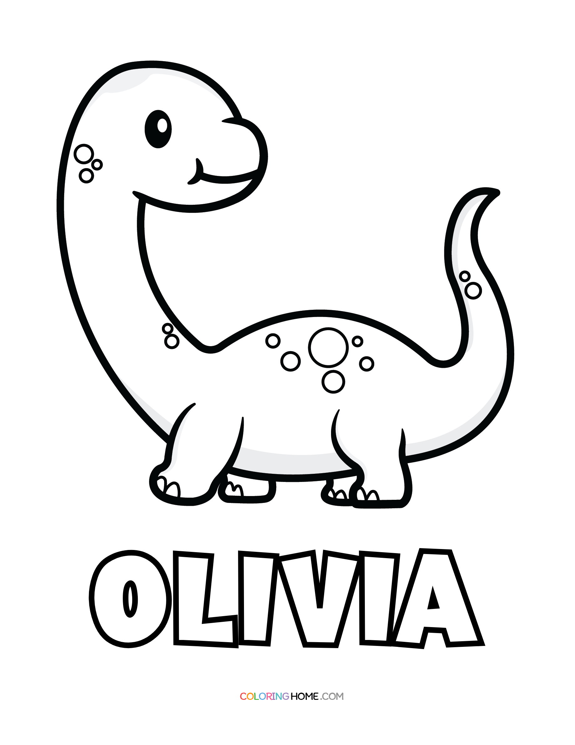 Olivia Name Coloring Pages Coloring Nation
