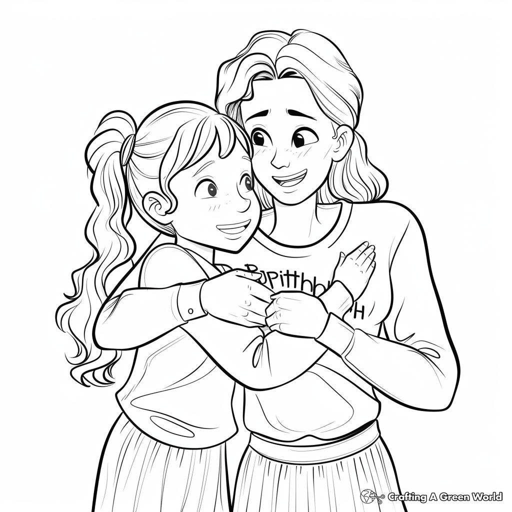Happy Birthday Auntie Coloring Page Coloring Nation