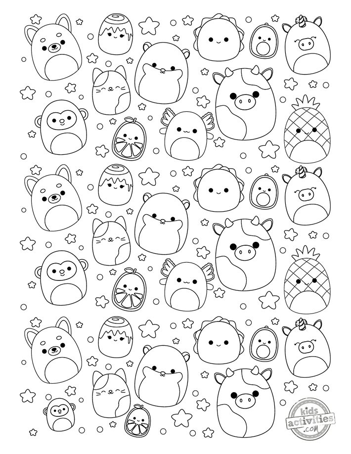 Cutest Ever Squishmallow Coloring Page. Kids Activities Blog Coloring