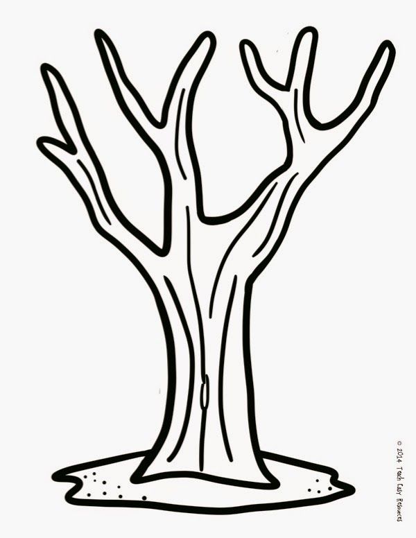 Printable Tree Template Coloring Nation