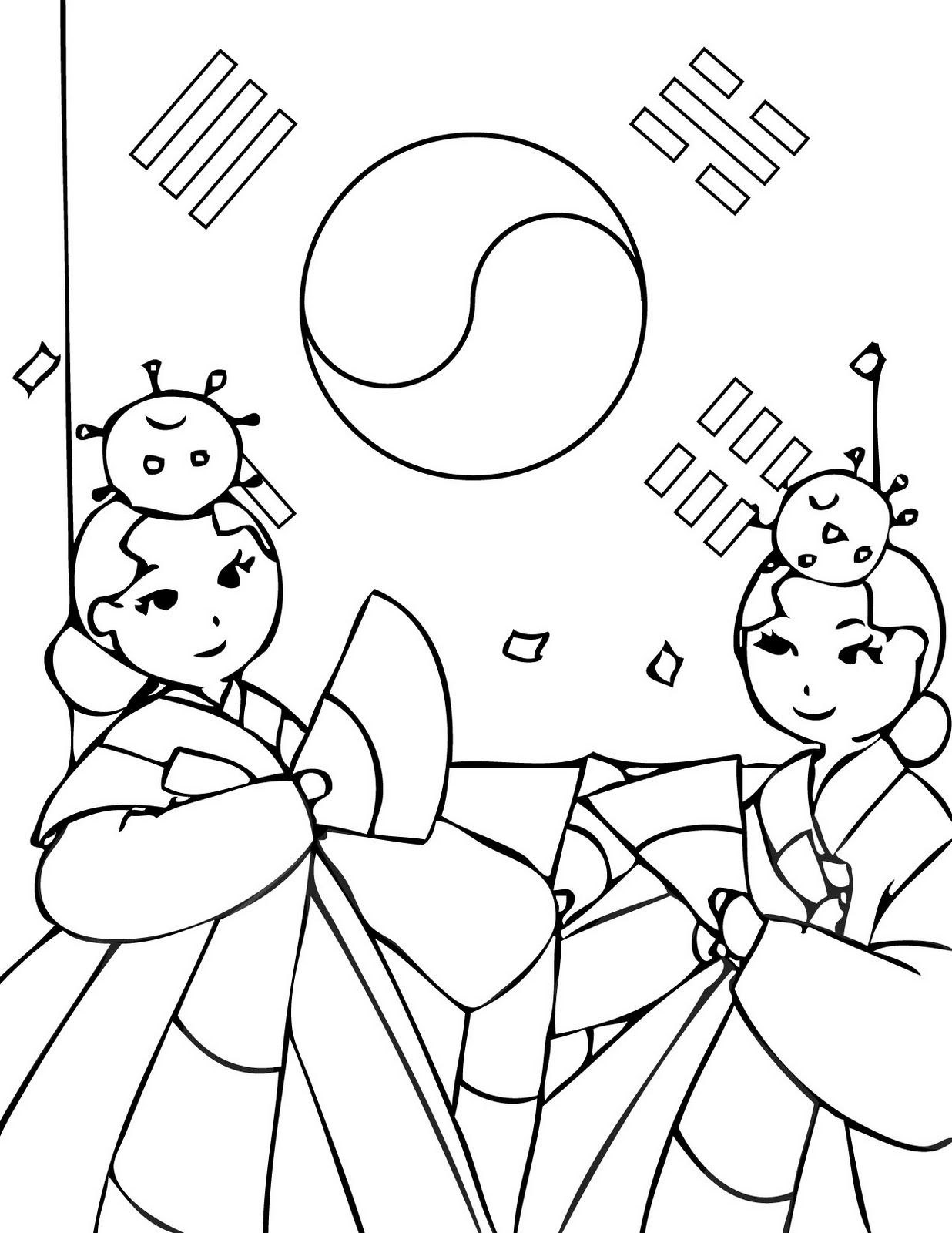 Best Korean Coloring Page Image In 2020. Coloring Page Coloring Nation