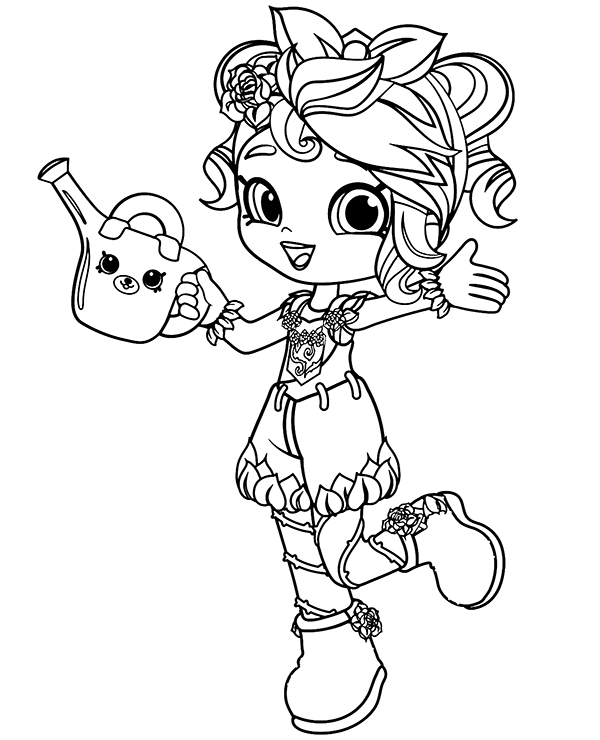 Free Shopkins Shoppie Coloring Page Coloring Nation