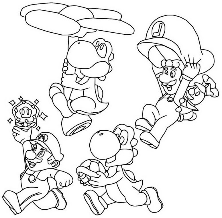 Super Mario Bros. Wonder Coloring Pages Coloring Nation
