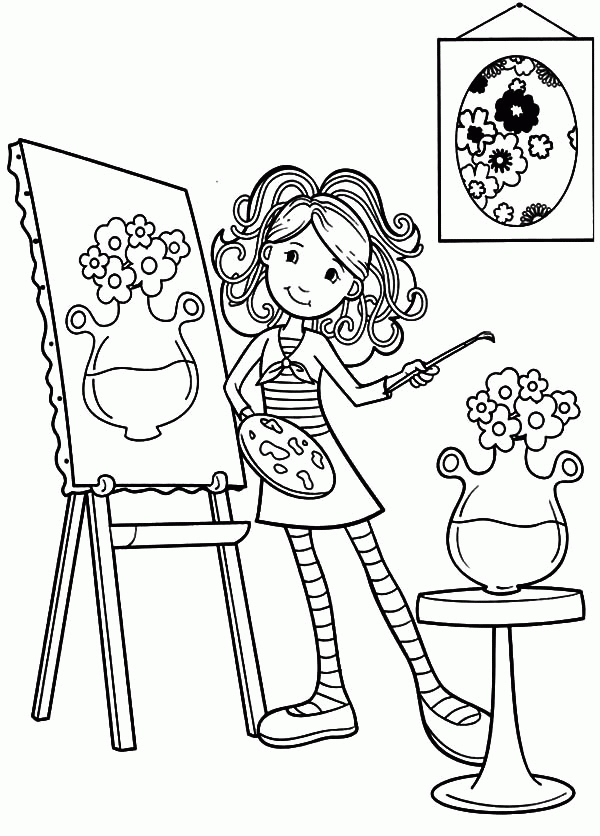 Painting Coloring Page Coloring Nation