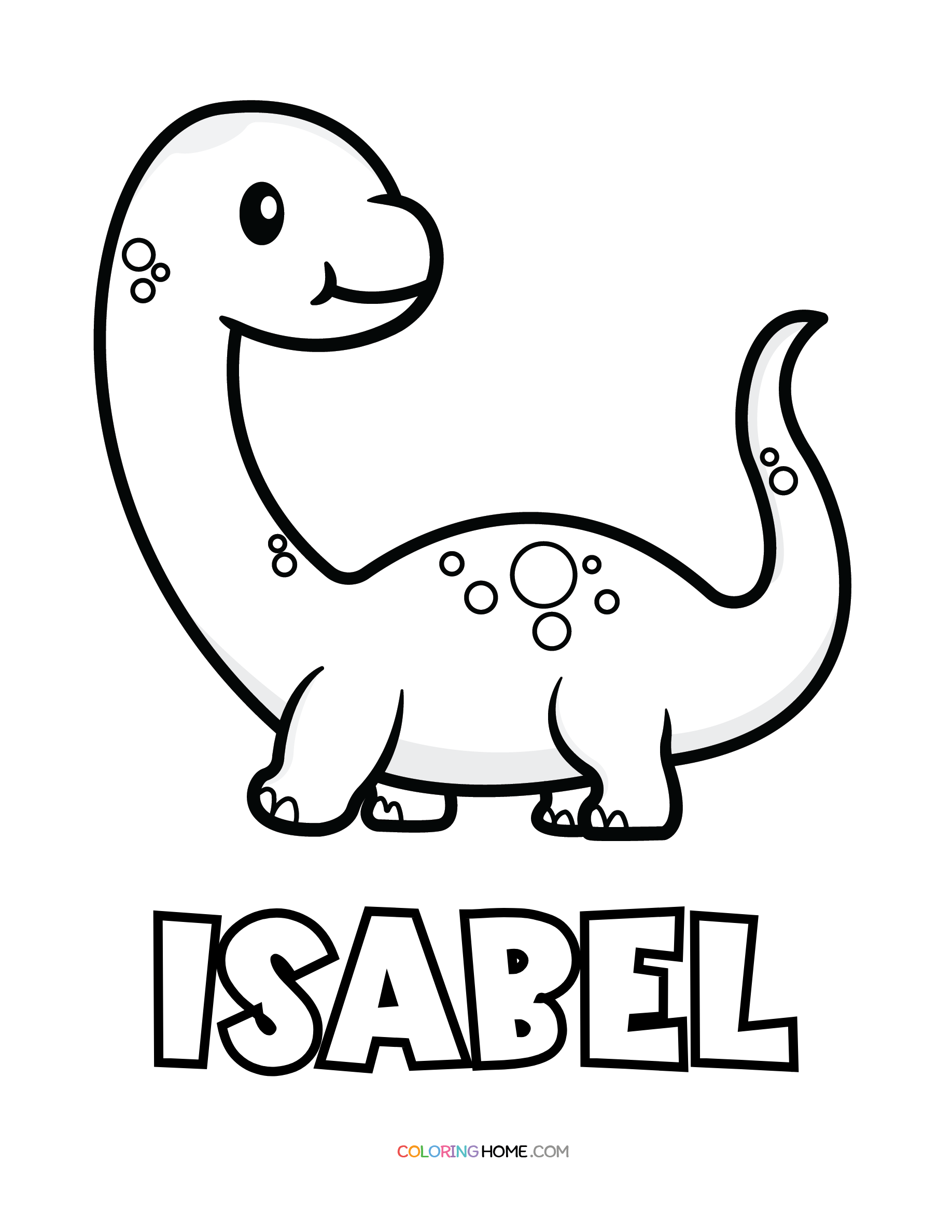 Isabel Name Coloring Pages Coloring Nation