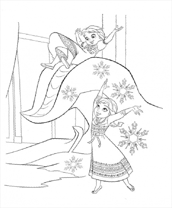 Free Frozen Coloring Page Coloring Nation