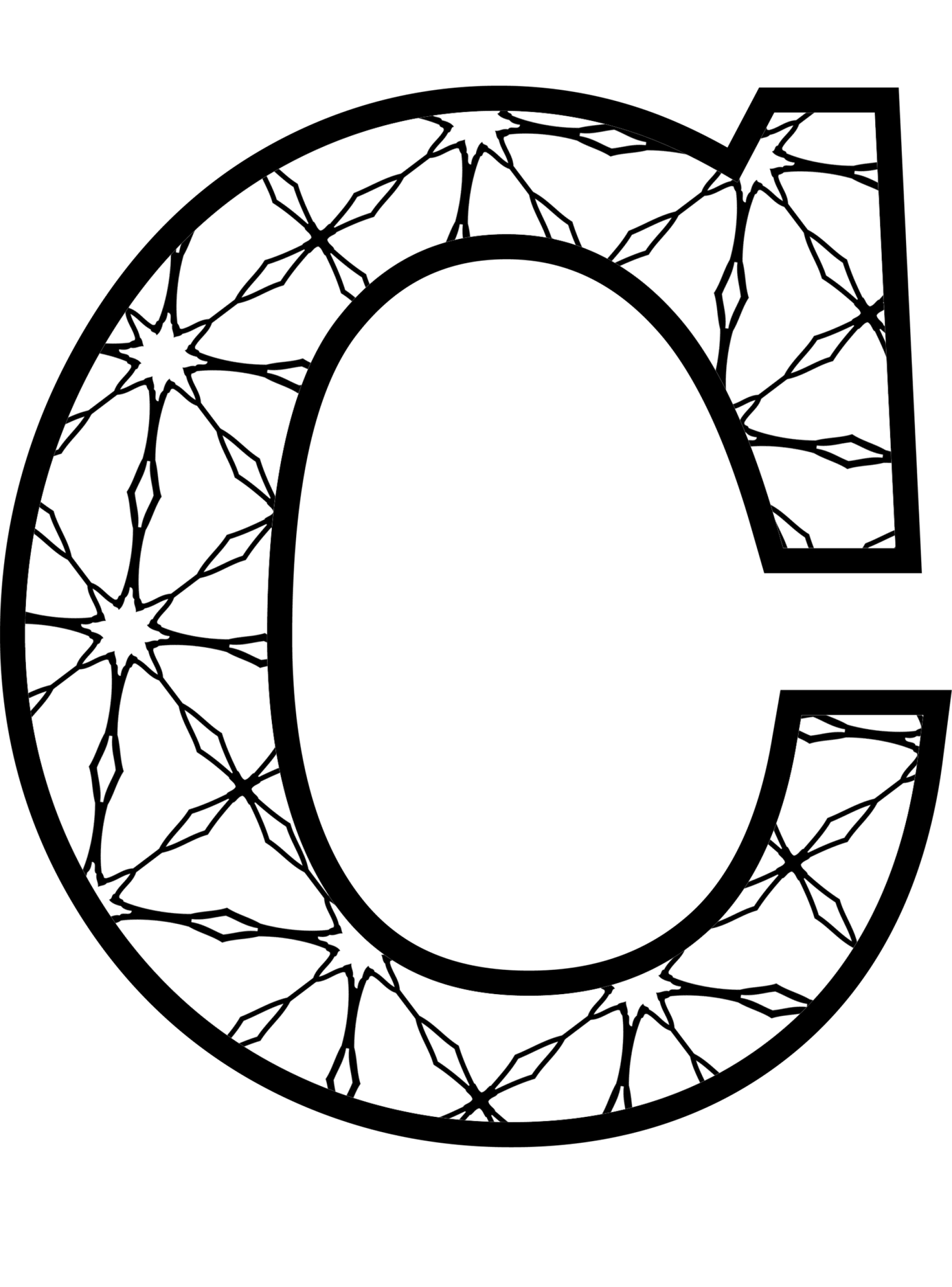 C Is For Coloring Pages Coloring Nation