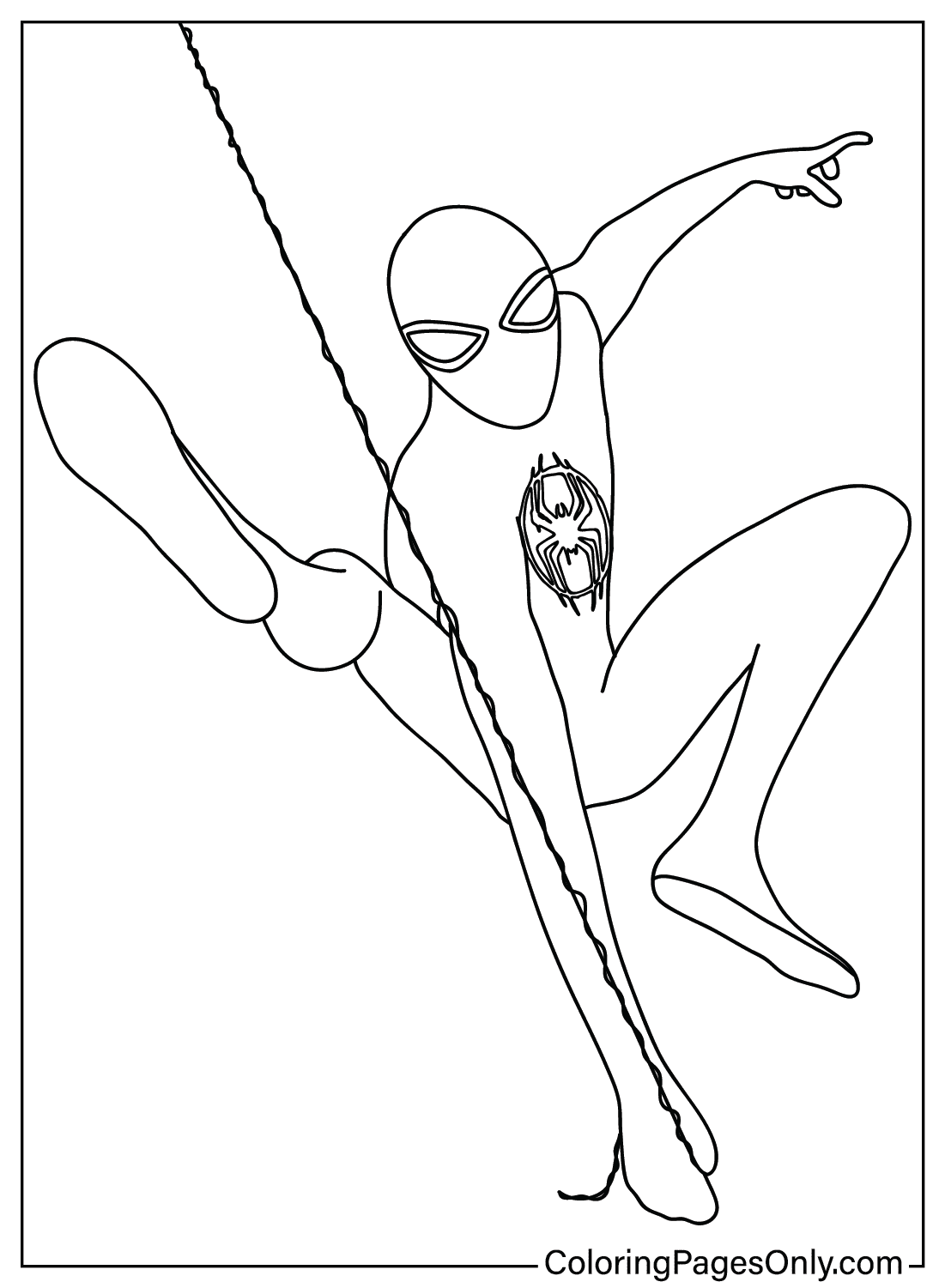 SpiderMan Across The SpiderVerse Coloring Pages Coloring Nation