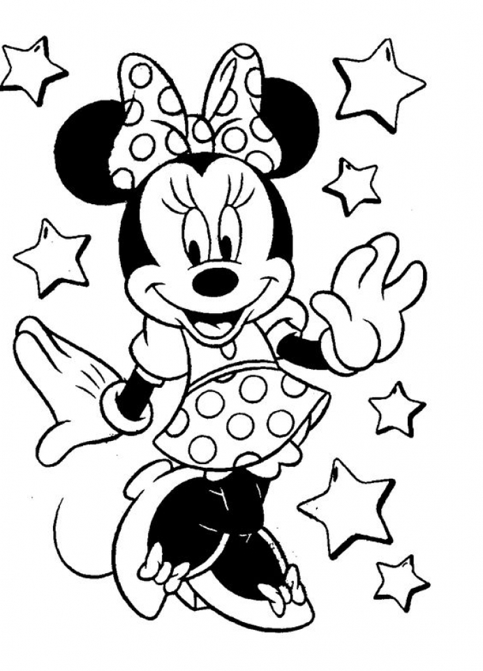 Minnie Mouse Camping Coloring Page Coloring Nation