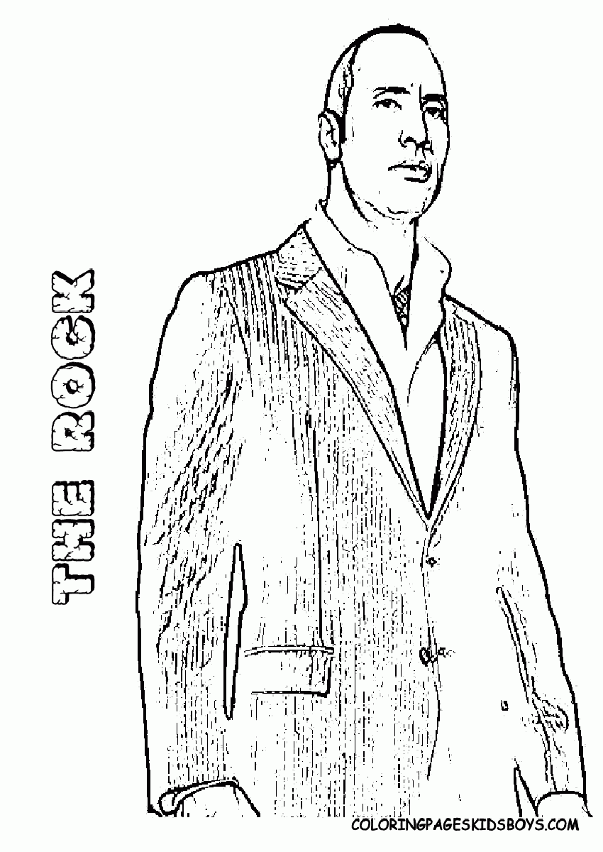 Wwe Triple H Coloring Pages Coloring Nation
