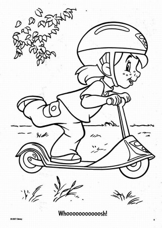 Pro Scooter Pro Scooter Coloring Page, Free Printable - Coloring Nation